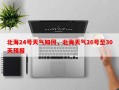 北海24号天气如何，北海天气26号至30天预报