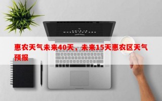 惠农天气未来40天，未来15天惠农区天气预报
