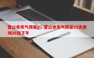 营口市天气预报g，营口市天气预报15天查询26日下午