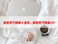 高密天气预报十五天，高密天气预报15？
