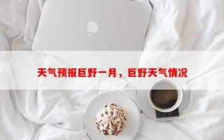 天气预报巨野一月，巨野天气情况